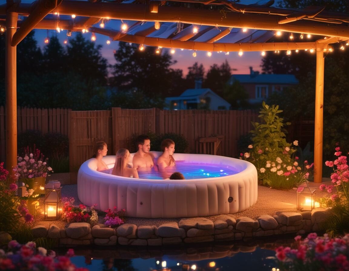 Family Sized Inflatable Hot Tubs