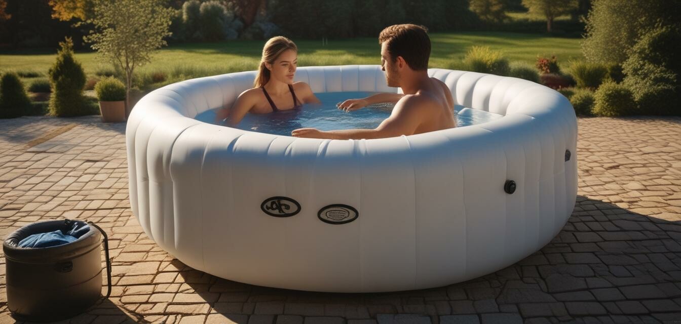 Inspecting an inflatable hot tub