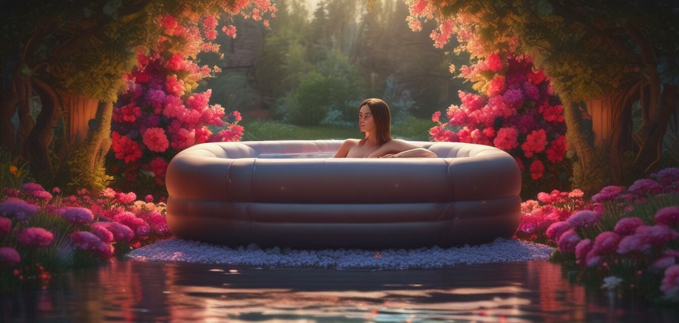 Hot tub promoting relaxation