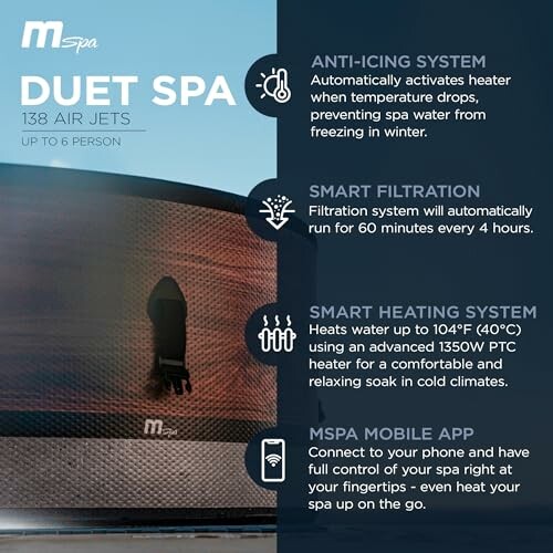 MSpa Duet Spa features and benefits overview